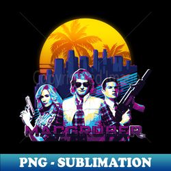 Retro Sunrise WAVE - Retro PNG Sublimation Digital Download - Unlock Vibrant Sublimation Designs