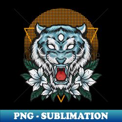 White tiger - Exclusive PNG Sublimation Download - Enhance Your Apparel with Stunning Detail