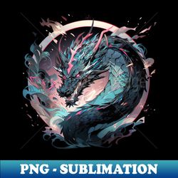 Blue Dragon - Elegant Sublimation PNG Download - Capture Imagination with Every Detail