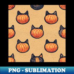 Cat Pumpkin - Premium Sublimation Digital Download - Fashionable and Fearless