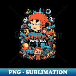 Fantasy retro gaming theme art T-Shirt - Creative Sublimation PNG Download - Add a Festive Touch to Every Day