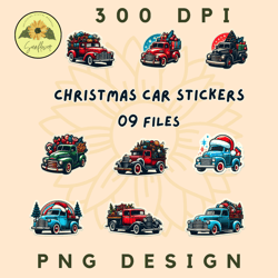 Christmas Car Stickers PNG