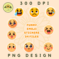 Cute Emoji Stickers PNG