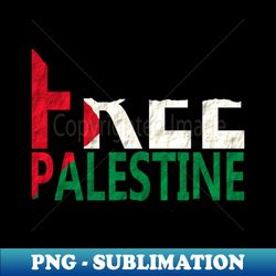 FREE PALESTINE - Signature Sublimation PNG File