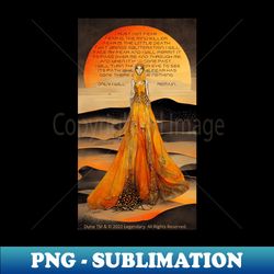 Lady Jessicas Litany Against Fear - Creative Sublimation PNG Download