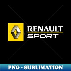 Renault Sport Badge Yellow and White - PNG Sublimation Digital Download