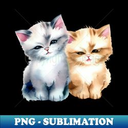 Aquarelle Kittens Tee - PNG Transparent Sublimation File