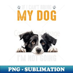 Not Going Border Collie - PNG Transparent Digital Download File for Sublimation