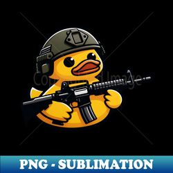 tactical Rubber Duck - High-Quality PNG Sublimation Download