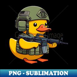 tactical Rubber Duck - Unique Sublimation PNG Download