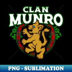 Clan Munro Cute Baby Lion Rampant Kitten - Unique Sublimation PNG Download