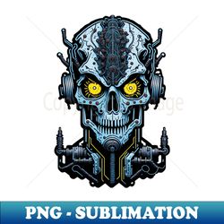 Cyborg Heads S03 D03 - Retro PNG Sublimation Digital Download
