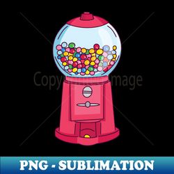 cool retro gumball machine - exclusive png sublimation download
