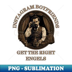Funny philosophical Friedrich Engels light design - Instagram Boyfriends Meme - Instant Sublimation Digital Download