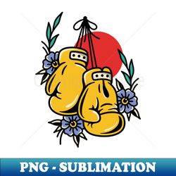 boxing gloves flowers - signature sublimation png file