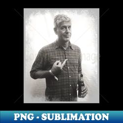 Anthony Bourdain - Instant PNG Sublimation Download