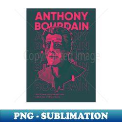 anthony bourdain WPAP pink design - Signature Sublimation PNG File