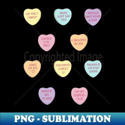 Swiftie Candy Hearts - Modern Sublimation PNG File