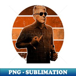 Anthony Bourdain Middle Finger Retro - Retro PNG Sublimation Digital Download