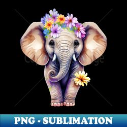 cute baby elephant t-shirt - sublimation-ready png file