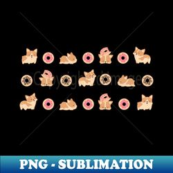 Corgi and Donuts - Signature Sublimation PNG File