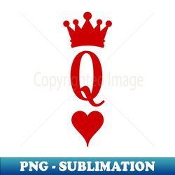 Classy Valentines Day Queen Of Hearts Classic Style - PNG Sublimation Digital Download