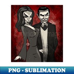 Vampira Dracula - Instant PNG Sublimation Download
