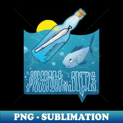 message in a bottle 420 - signature sublimation png file