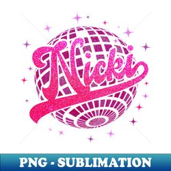 Personalized Name Nicki I Love Nicki Vintage - High-Resolution PNG Sublimation File