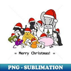 Merry Christmas from these Cute Animals - Special Edition Sublimation PNG File