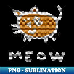 Knitted Kitty Cat Meow - PNG Transparent Sublimation File