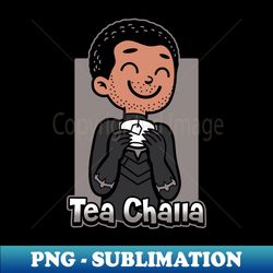 tea loving superhero cartoon pun gift for tea lovers - png transparent sublimation file