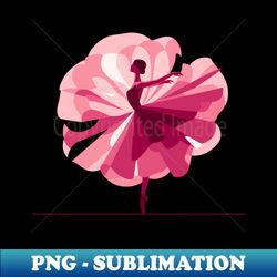 Ballerina in a pink tutu on a pink background, ballet dance performer, Vector illustration - Professional Sublimation Di