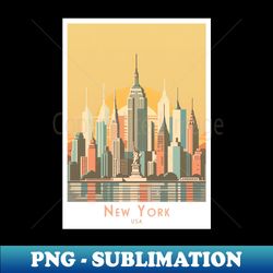 Metropolitan Glow - New York Skyline Poster
