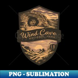 Wind Cave National Park US 1 - Signature Sublimation PNG File