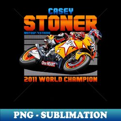 Casey Stoner 2011 Champion Legend - Modern Sublimation PNG File