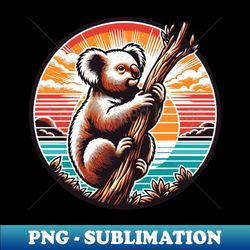 Koala bear on a branch - Special Edition Sublimation PNG File