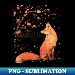 Fox Vibrant Vulpines - Elegant Sublimation PNG Download