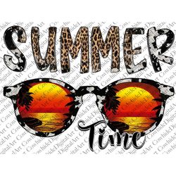 Summer Time PNG File, I Love Summer PNG File, Summer Design, Cowhide, Leopard, Summer Png, Sublimation Designs Downloads