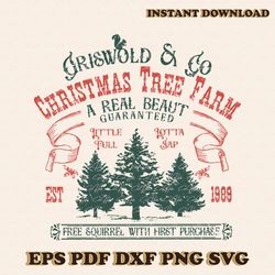 Vintage Griswold And Co Chirstmas Tree Farm Svg