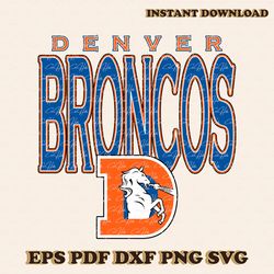 Vintage Denver Broncos Svg Digital Download