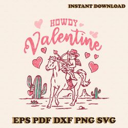Howdy Valentine Wild Western Cowboy SVG