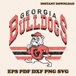 Retro Georgia Bulldogs NCAA Svg Digital Download