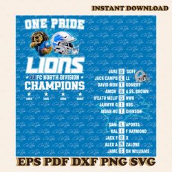 One Pride Lions NFC Champions 2023 PNG