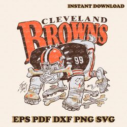 Retro Cleveland Browns Mascot SVG Digital Download