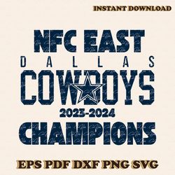 Dallas Cowboys Champions NFC East Svg Digital Download