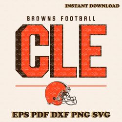 Cle Browns Football Helmet Svg Digital Download
