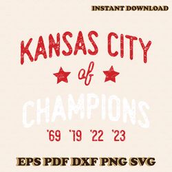 Kansas City Of Champions 2023 SVG