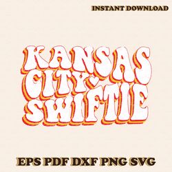 Kansas City Swiftie Heart Football SVG