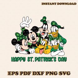 Disney Friends Happy St Patricks Day SVG